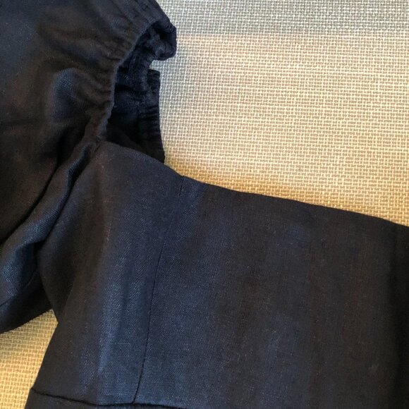 Reformation Arancini Linen Top Sz6 Black - Picture 5 of 8